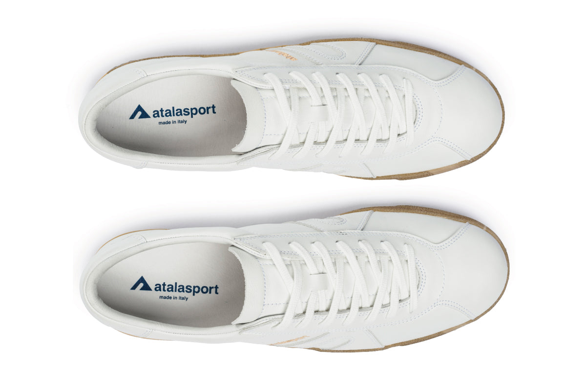 Star Leather - White Mono / Sand