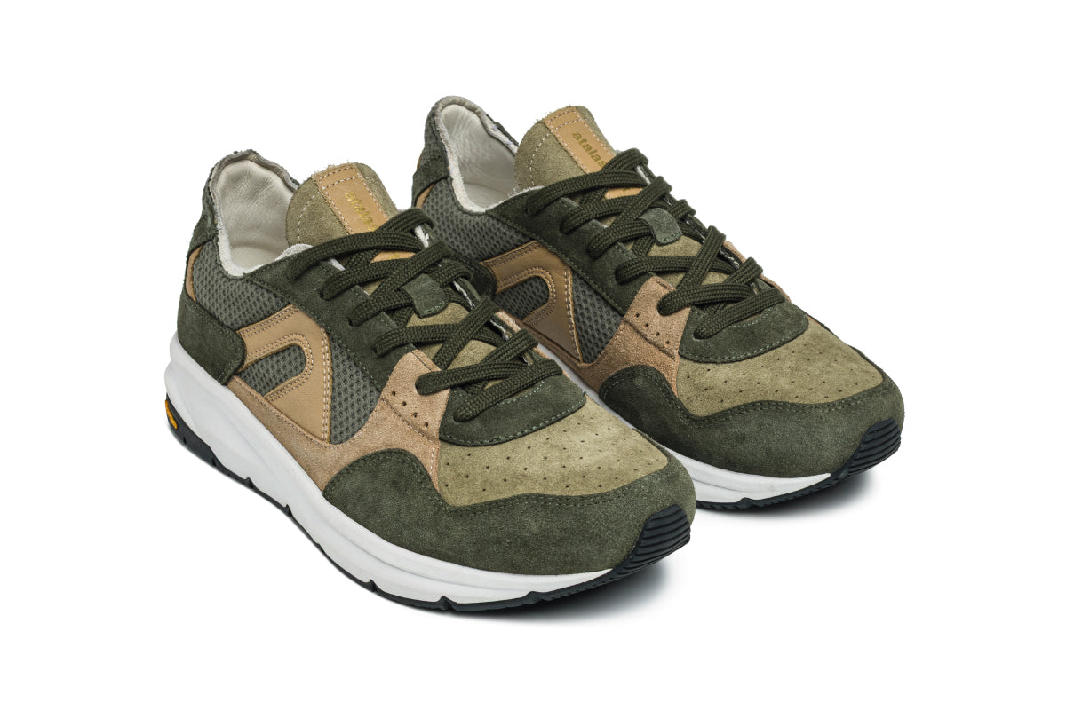 F300 Leather Vibram - Military Green