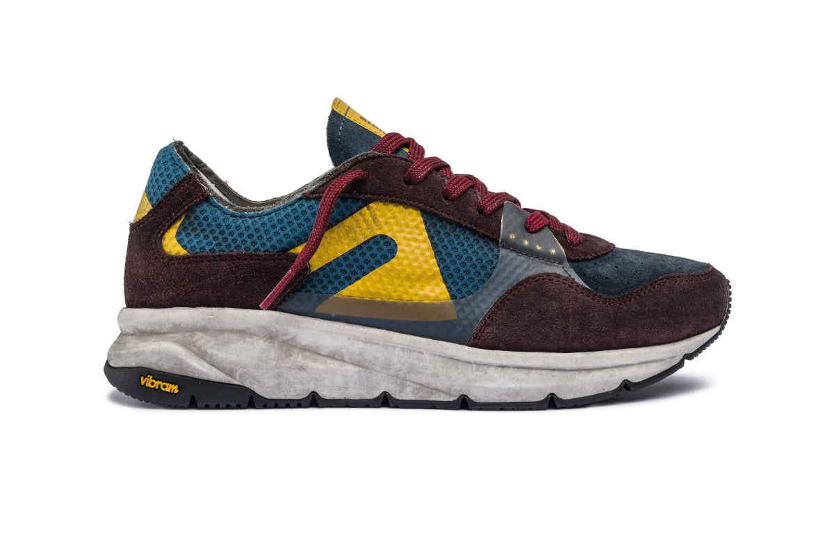 F300 Dirty Vibram - Wine / Blue Denim