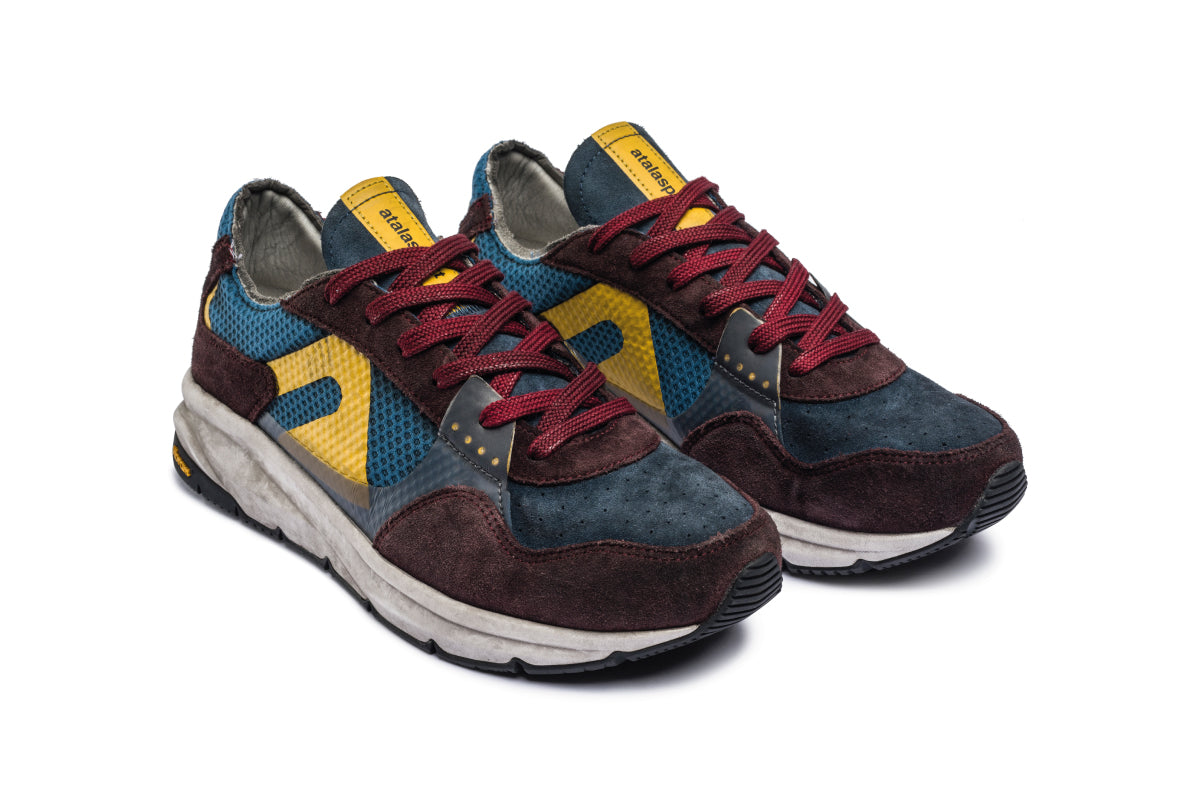 F300 Dirty Vibram - Wine / Blue Denim