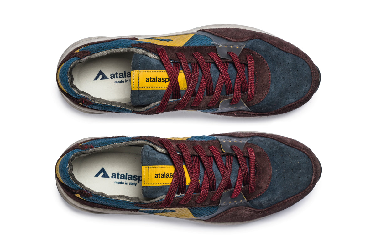 F300 Dirty Vibram - Wine / Blue Denim