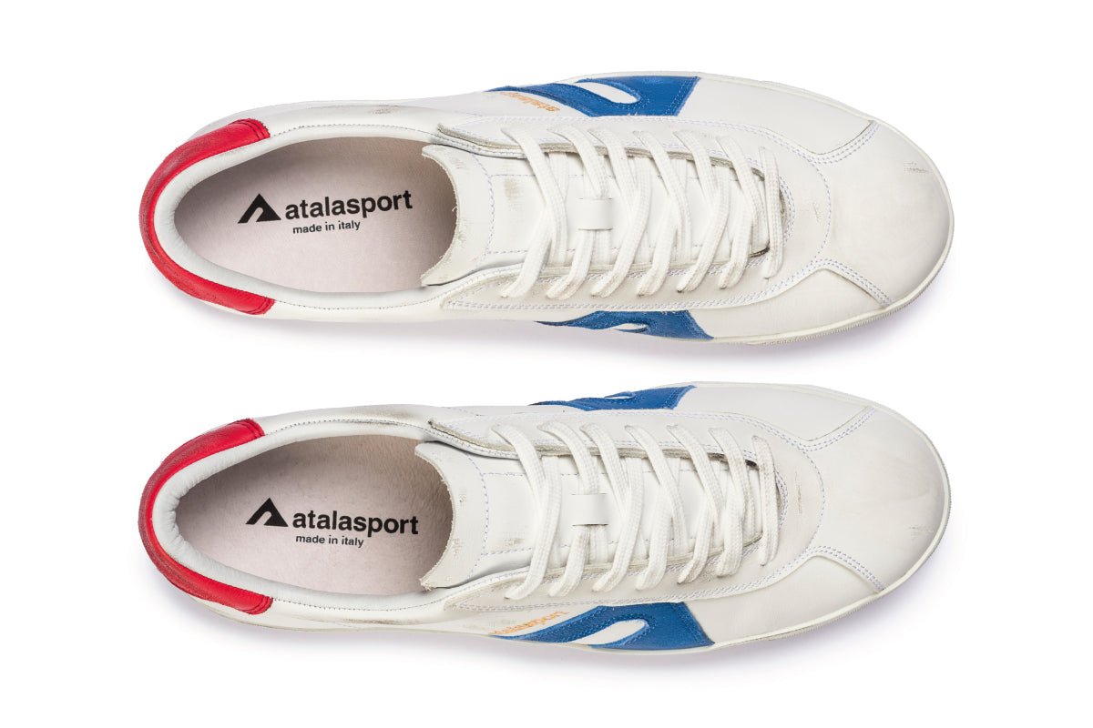 Star Leather - White / Blue & Red - atalasport