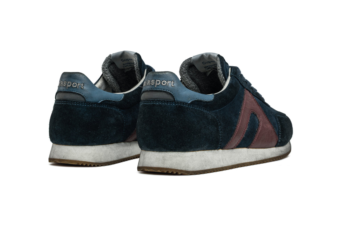 Super Suede Dirty - Dark Denim / Wine