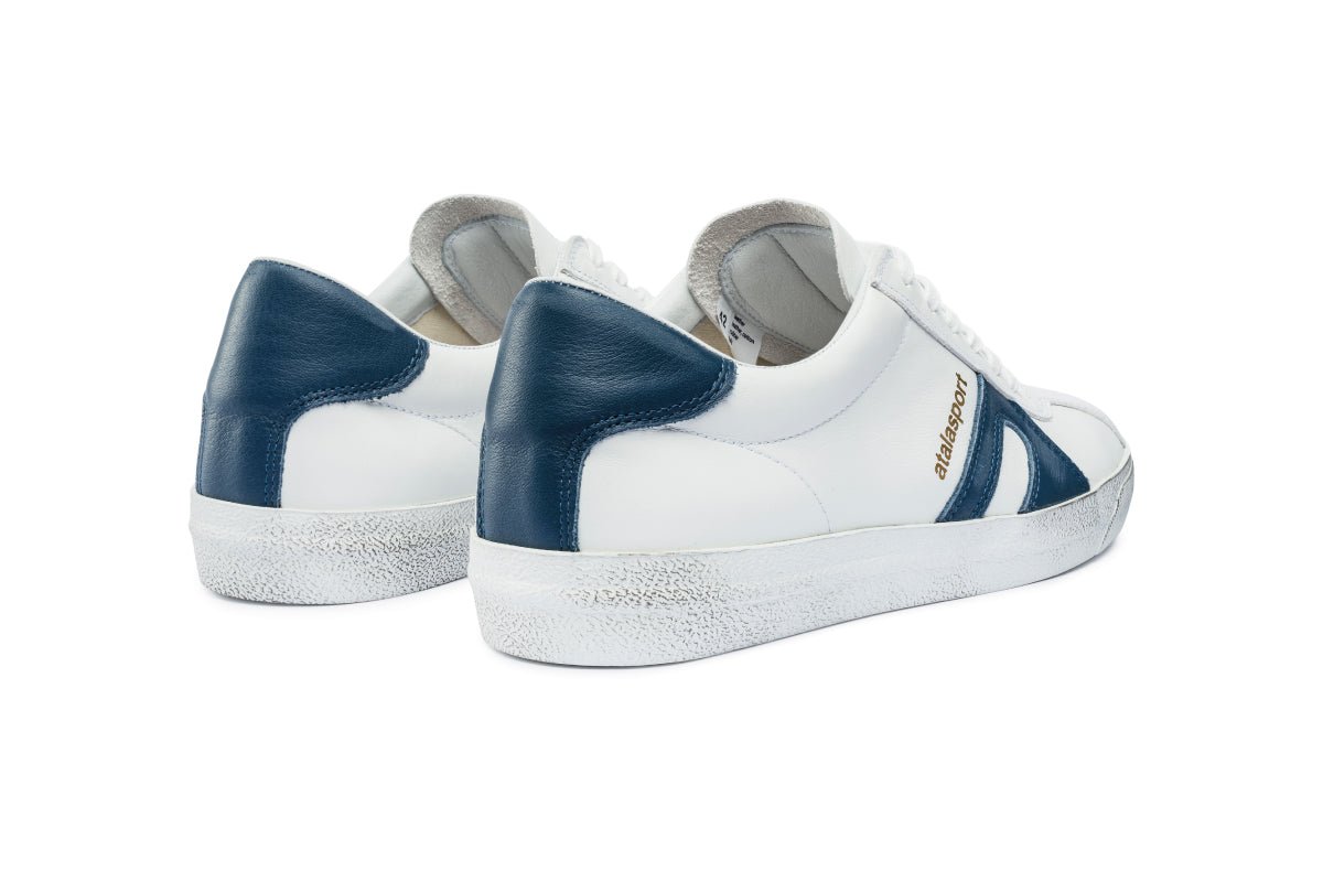 Star Leather - White / Blue Navy - atalasport