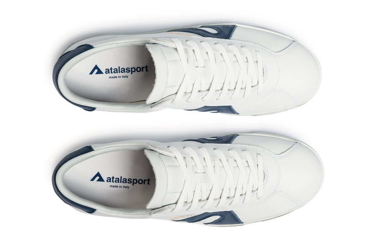 Star Leather - White / Blue Navy - atalasport