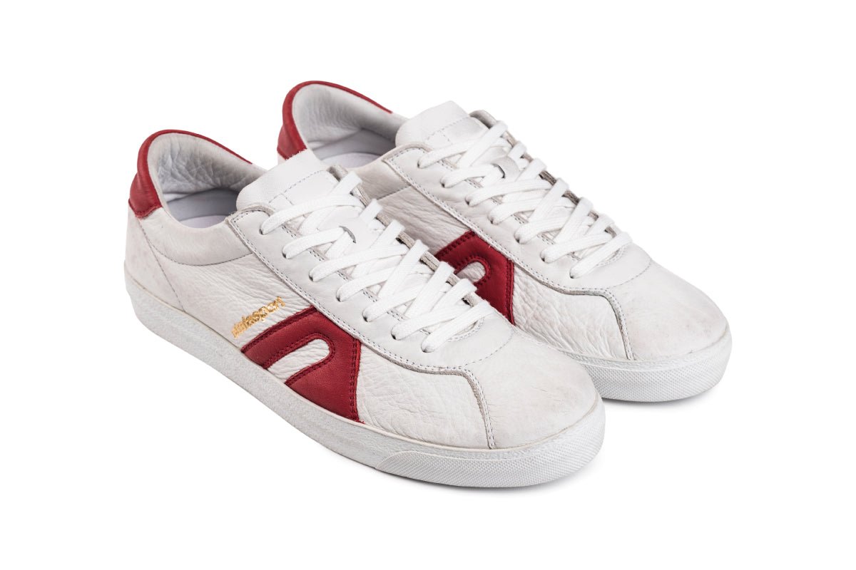 Star Leather - White / Ruby Red - atalasport